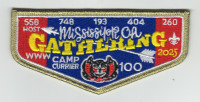 Chickasaw Council OA Gathering 2025 (Gold Flap) Chickasaw Council #558
