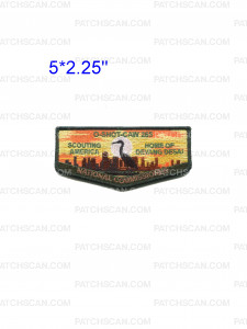 Patch Scan of O-Shot-Caw 265 Home of Devang Desai National Commissioner flap green metallic border