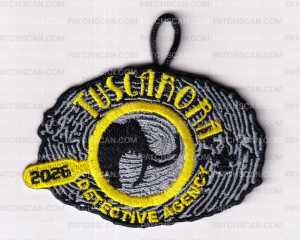 Patch Scan of Camp Tuscarora Detective Agency Bonus Patch — 2026 "Tuscarora Detective Agency" Theme