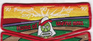 Patch Scan of Paugassett Lodge 2017 Jamboree Pocket Flap