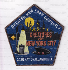 Patch Scan of Greater New York Councls 2026 National Jamboree Set (Creatures of New York City)