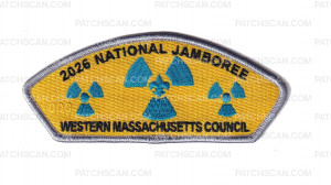 Patch Scan of WMC National Jamboree Contingent 2026(Heart of CSP - Silver)(Ghosted #)