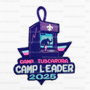 Patch Scan of Camp Tuscarora Camp Leader — 2025 "Game On!" Theme