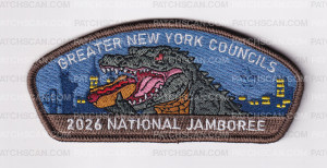 Patch Scan of Greater New York Councls 2026 National Jamboree Set (Creatures of New York City)