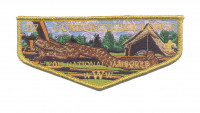 MDC - 2013 NATIONAL JAMBOREE LODGE FLAP (GOLD) Mason-Dixon Council #221(not active) merged with Shenandoah Area Council