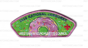 Patch Scan of WMC National Jamboree Contingent 2026(Doughnut CSP - Pink)