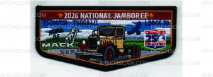 Patch Scan of 2026 National Jamboree Flap Mack Trucks (PO 103914)