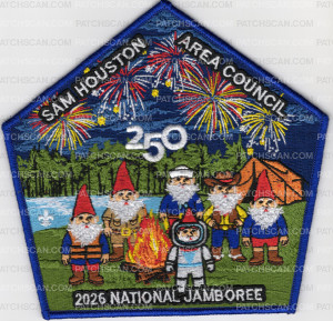 Patch Scan of Sam Houston Area Council Jamboree 2026 (Center) Blue