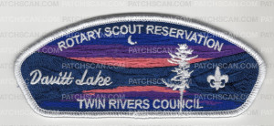 Patch Scan of TRC Rotary Scout Reservation Davitt Lake 2025 CSP gold met border