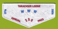 Takachsin Lodge America 250(Flap/Ghosted) Sagamore Council #162
