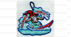 Patch Scan of 2026 National Jamboree Surfing Gnome (PO 103834)