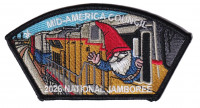 Mid-America Council 2026 NJ JSP gnome on train Mid-America Council #326