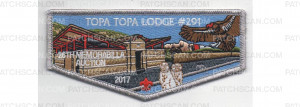 Patch Scan of Memorabilia Auction Flap 2017 Metallic Silver Border
