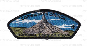 Patch Scan of Cornhusker Council Jamboree 2026 CSP (Rock)