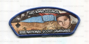 Patch Scan of Mid-Iowa Council 2026 National Jamboree Art Set (Give CSP) Trading Set