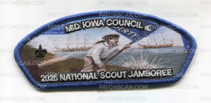 Patch Scan of Mid-Iowa Council 2026 National Jamboree Art Set (Liberty CSP) Trading Set