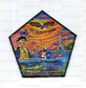 Patch Scan of Colonial Virginia Council 2026 Jamboree Center 250 patch