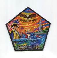 Colonial Virginia Council 2026 Jamboree Center 250 patch Colonial Virginia Council #595
