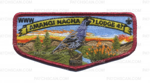 Patch Scan of Amangi Nacha Lodge 47 (Red Metallic) 