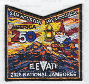 Patch Scan of Sam Houston Area Council Jamboree 2026 OA (Pocket Piece)