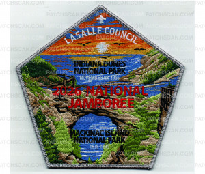 Patch Scan of 2026 National Jamboree Center Piece (PO 103460)