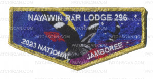 Patch Scan of 2023 NSJ Nayawin Rar Flap (Gold Metallic) 