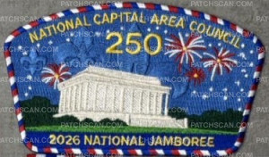 Patch Scan of National Capital Area Council 2026 National Jamboree Contingent Patch Set