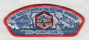 Patch Scan of Mid-Iowa Council 2026 National Jamboree Contingent CSP Blue