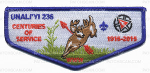 Patch Scan of K123884 - COASTAL CAROLINA COUNCIL - UNALI'YI CENTENNIAL FLAP - DARK BLUE