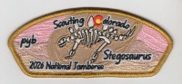 Scouting Colorado 2026 Jamboree Nature Set (Stegosaurus) Greater Colorado Council #61 formerly Denver Area Council