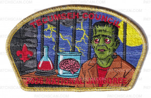 Patch Scan of Tecumseh Council 2026 Jamboree (Monster) Gold Metallic