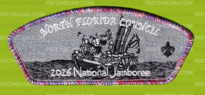 Patch Scan of North Florida Council 2026 Jamboree set - Steam Boat