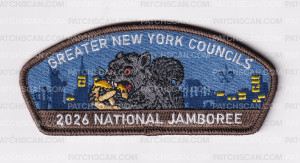 Patch Scan of Greater New York Councls 2026 National Jamboree Set (Creatures of New York City)