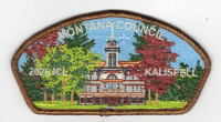 Montana Council 2026 ICL CSP bronze metallic border Montana Council #315