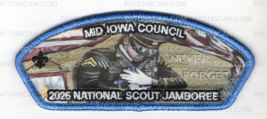 Patch Scan of Mid-Iowa Council 2026 National Jamboree Art Set (Never Forget CSP)
