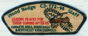 Patch Scan of 2014 WOODBADGE LEAVING TRACKS CSP