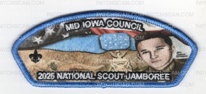 Patch Scan of Mid-Iowa Council 2026 National Jamboree Art Set (Give CSP)