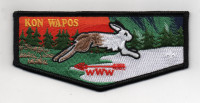 KON WAPOS LODGE FLAP-RED ARROW Allohak Council #618
