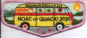 Patch Scan of Colonial Virginia Council NOAC or Quack! Wahunsenakah 2019