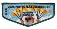 Ohlone Lodge 63 2026 NJ flap green border Pacific Skyline Council #31