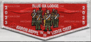 Patch Scan of AARON NEPPL LODGE CHIEF FLAP 