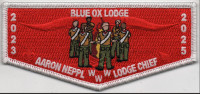 AARON NEPPL LODGE CHIEF FLAP  Gamehaven Council #299