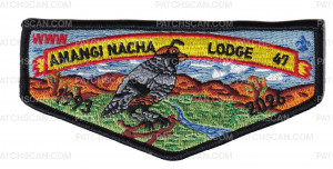 Patch Scan of Amangi Nacha lodge 47 First Flap(Black/Krelman)