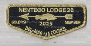 Patch Scan of Gold Nentego Fish Member 2025 Flap
