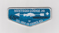 nentego lodge 65 anniversary flaps Del-Mar-Va Council #81