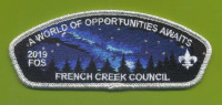 French Creek Council - A World of Opportunities Awaits CSP French Creek Council #532