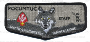 Patch Scan of Western Massachusetts Council - 2017 NE-2A Conclave Flap - Blue Border 