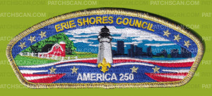 Patch Scan of Erie Shores Council America 250 CSP (Gold)