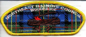 Patch Scan of Northeast Illinois Council Wood Badge Tartan Log