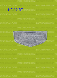 Patch Scan of Kansa Lodge 198 Flap (Gray)